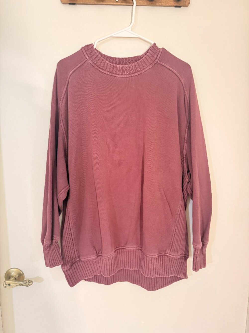 Aerie Oversized Sweatshirt - Maroon